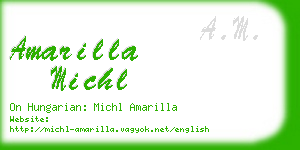 amarilla michl business card